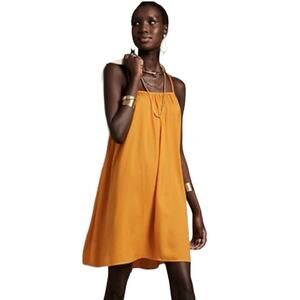 BANANA REPUBLIC Women’s Shift Sleeveless Lightweight Mini Dress fresh mango-Sz M